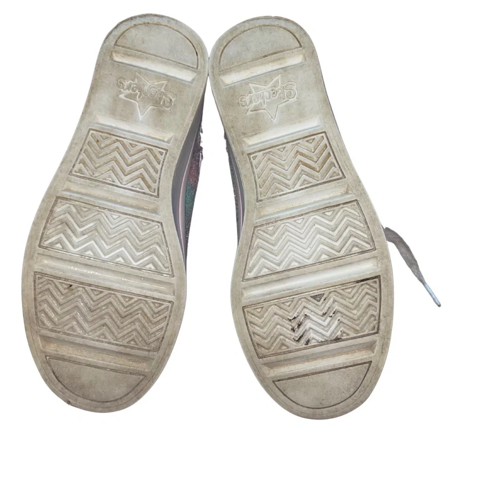 Skechers Twinkle Toes Diamond Collection Light Up High Tops Girls Size 13 - Picture 5 of 7